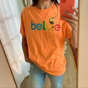 VINTAGE GRAPHIC TEE • NEON ORANGE • BELIZE